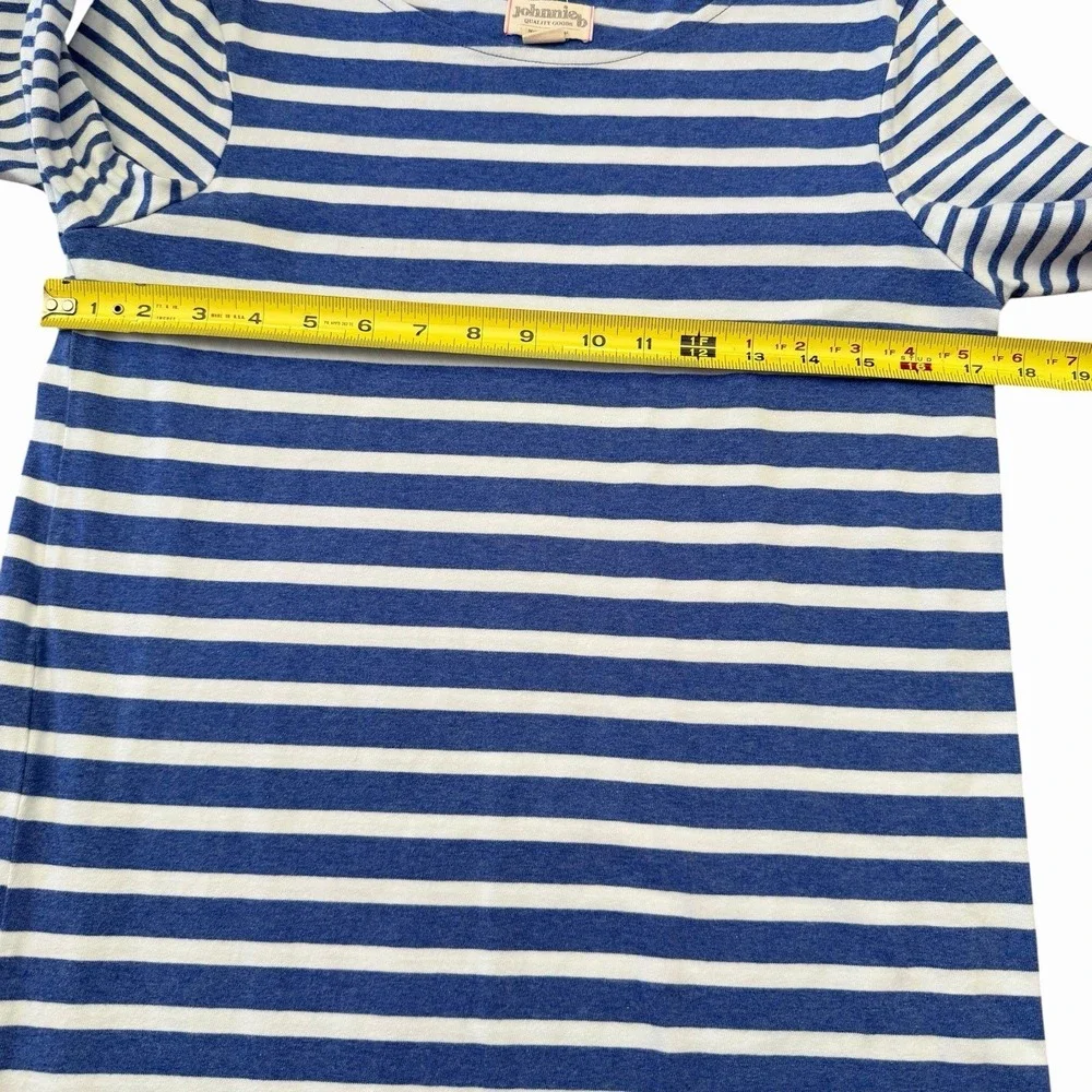 Johnnie B Girls Blue Striped Sleeveless‎ Dress Cotton Size 15-16Y Nautical Beach